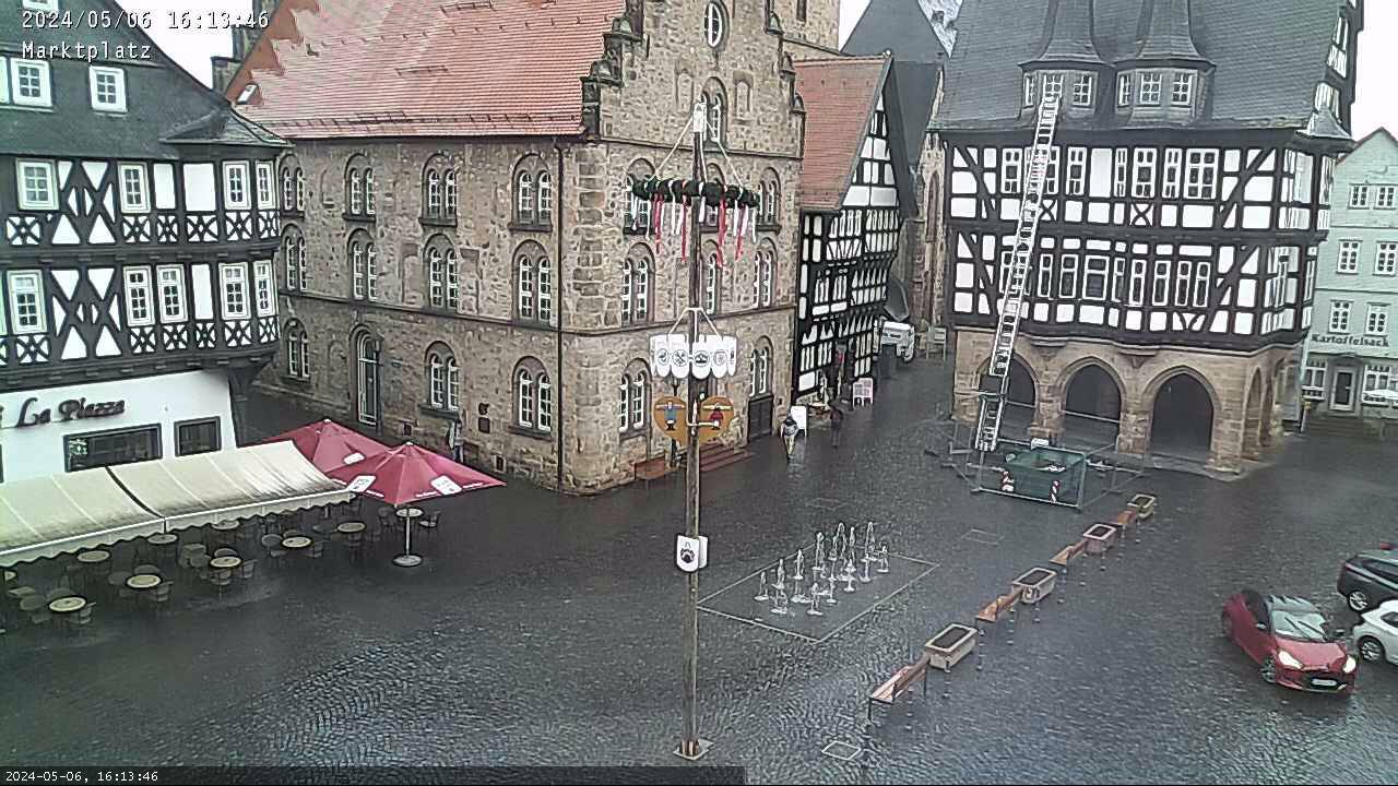 Webcam mit Blick auf den Alsfelder Marktplatz</