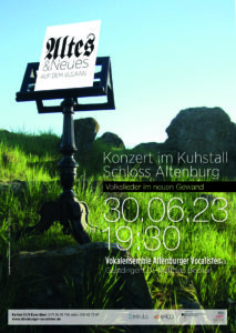 Plakat "Altes und Neues" - Konzert am 30.06.23