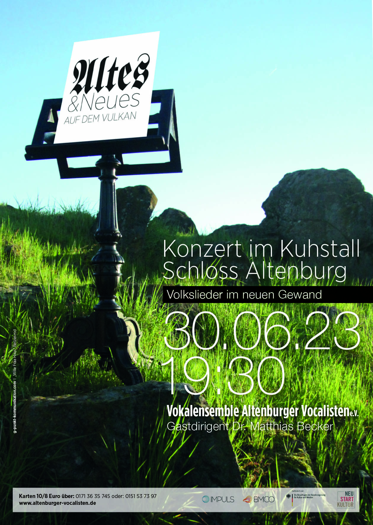 Plakat "Altes und Neues" - Konzert am 30.06.23